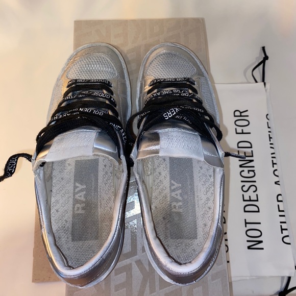 Golden Goose Limited Ed. Silver Stardan Sneakers - Picture 4 of 9